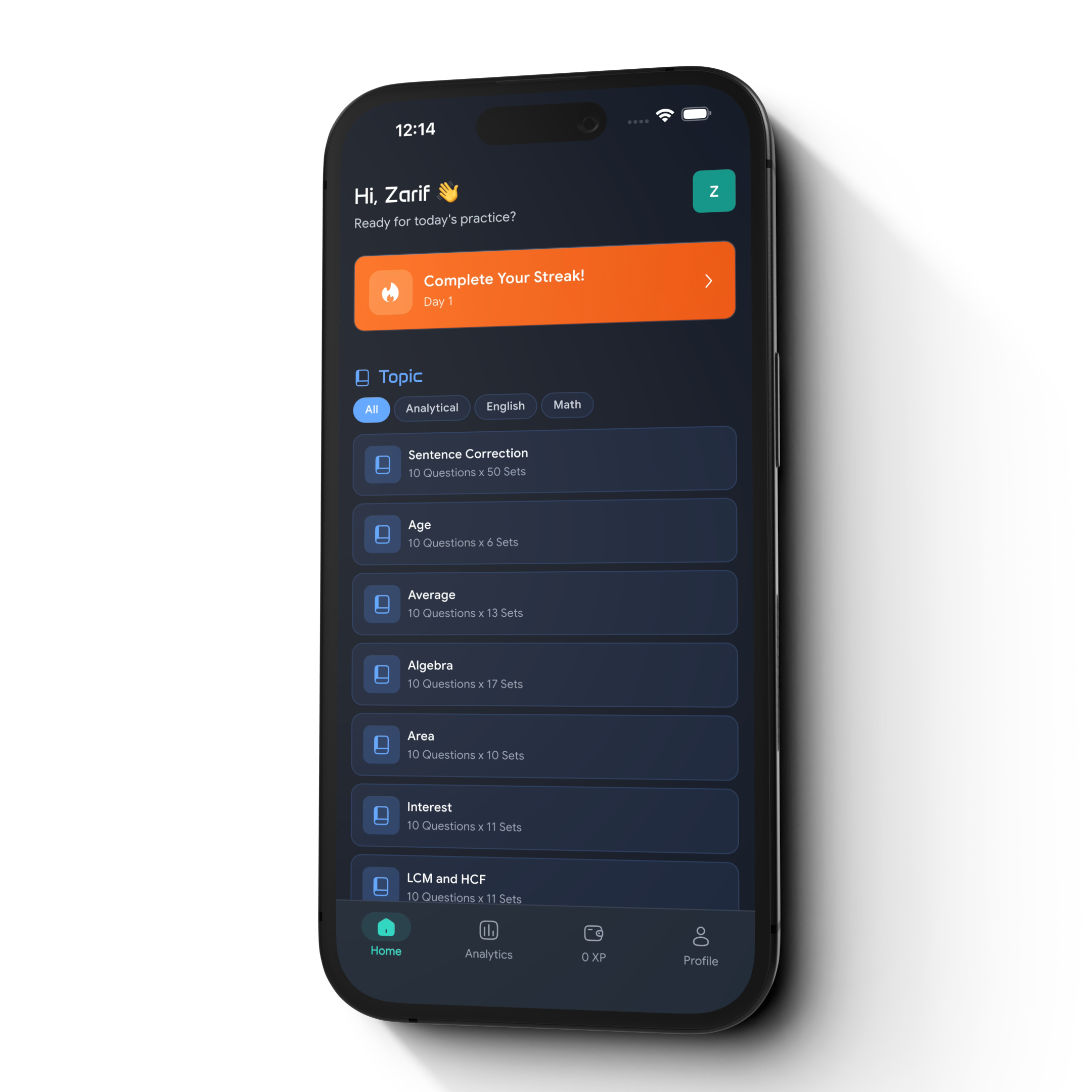 Topicwise Practice Tests